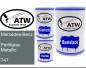 Preview: Mercedes-Benz, Perlitgrau Metallic, 747: 500ml Lackdose + 500ml Klarlack + 250ml Härter - Set, von ATW Autoteile West.